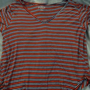 Soft Red Striped Shirt